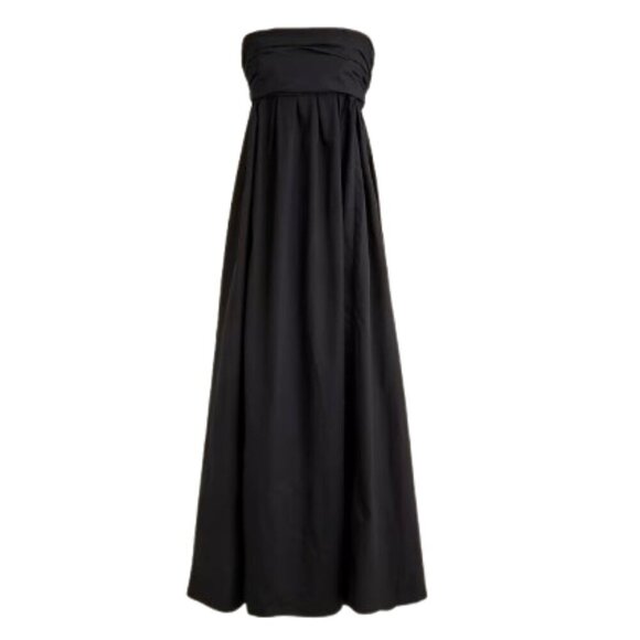 J. Crew Dresses & Skirts - J. Crew‎ Collection Elegant Black Evening Gown Floor Length Dramatic Large Bow